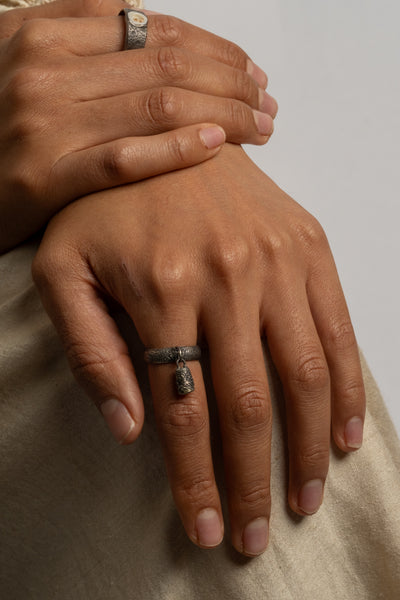 Sterling Toggle + Shiva Shell Ring