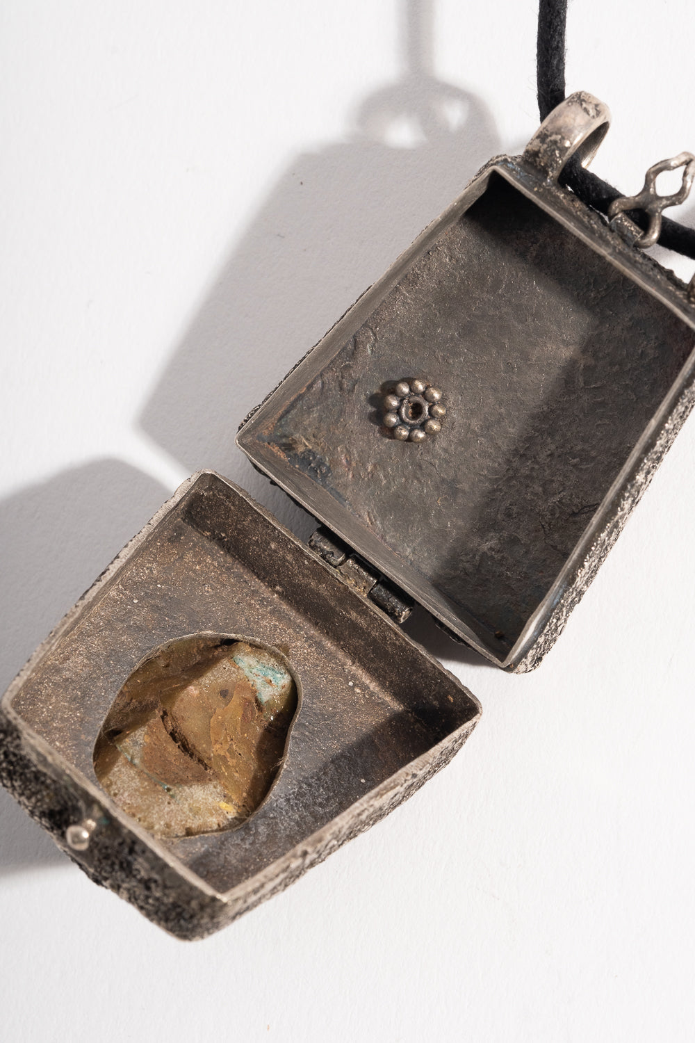 Sterling Trade Bead Vintage Locket