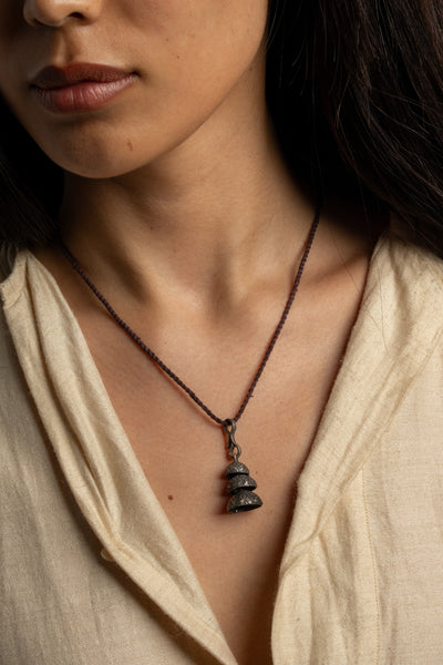 Sterling Triple Bell Pendant