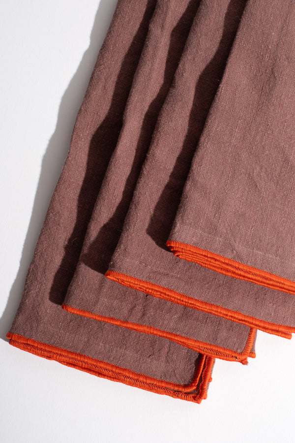 Medium Napkin Set in Cafe Au Lait