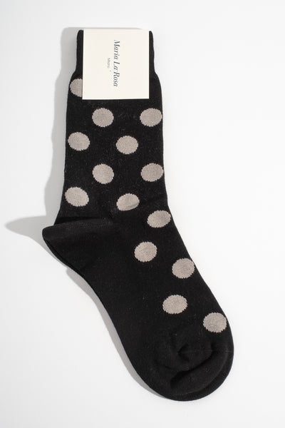 Dotty Sock in Black