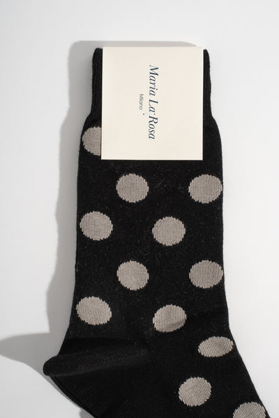 Dotty Sock in Black