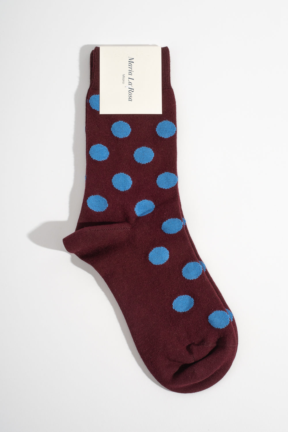 Dotty Sock in Bordeaux