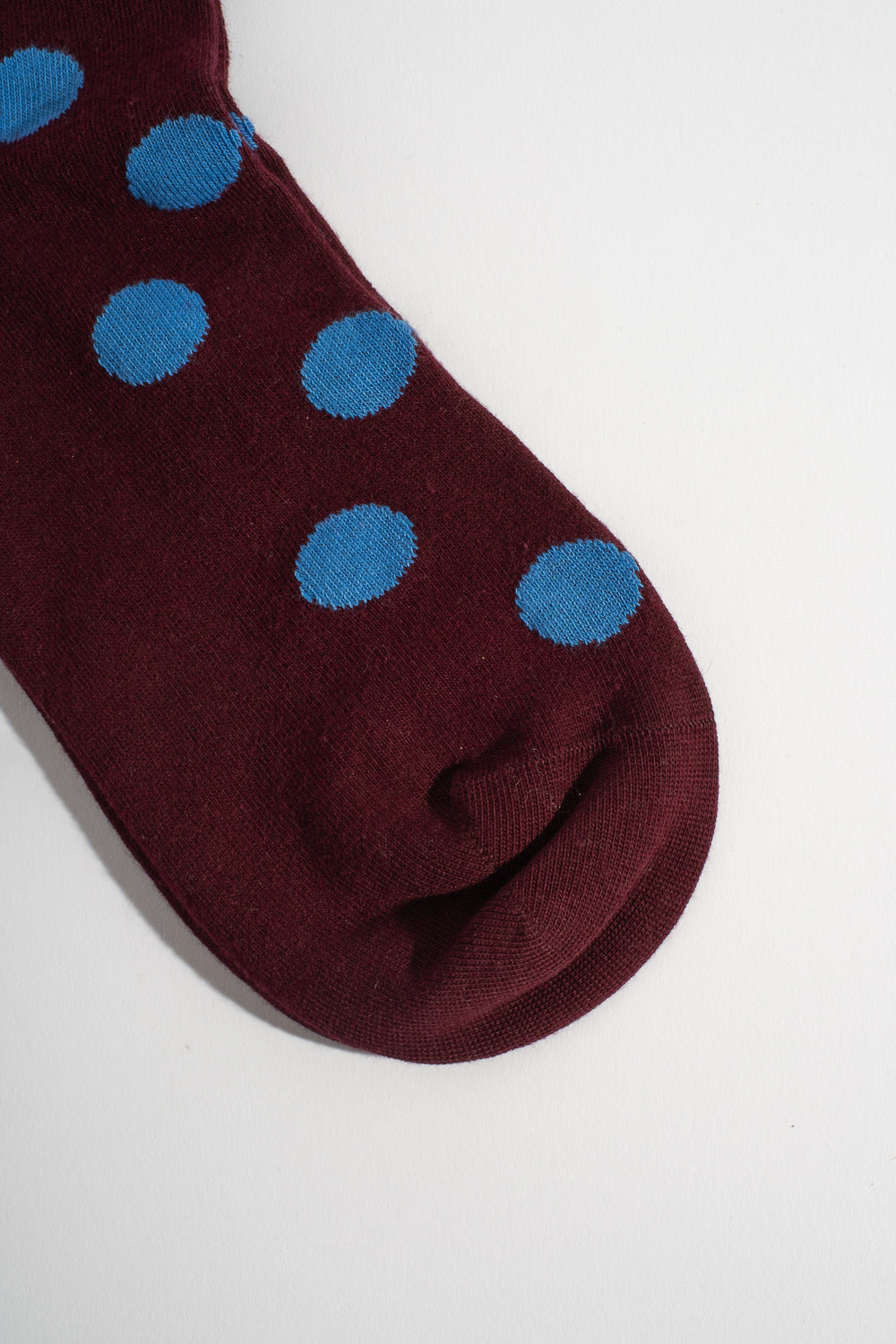 Dotty Sock in Bordeaux