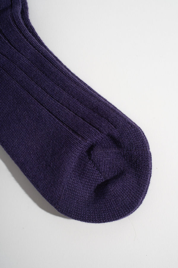 One Kashmir Sock in Violet