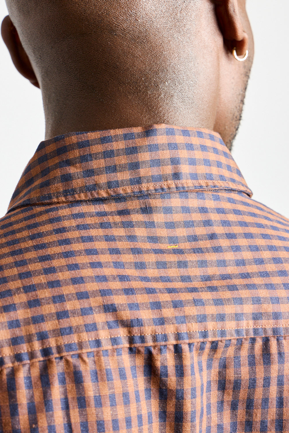 Overall Shirt in Chestnut + Ink Gingham