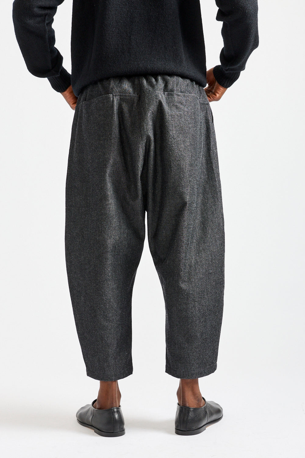 NM Wool OC Twill Pants in Black + White