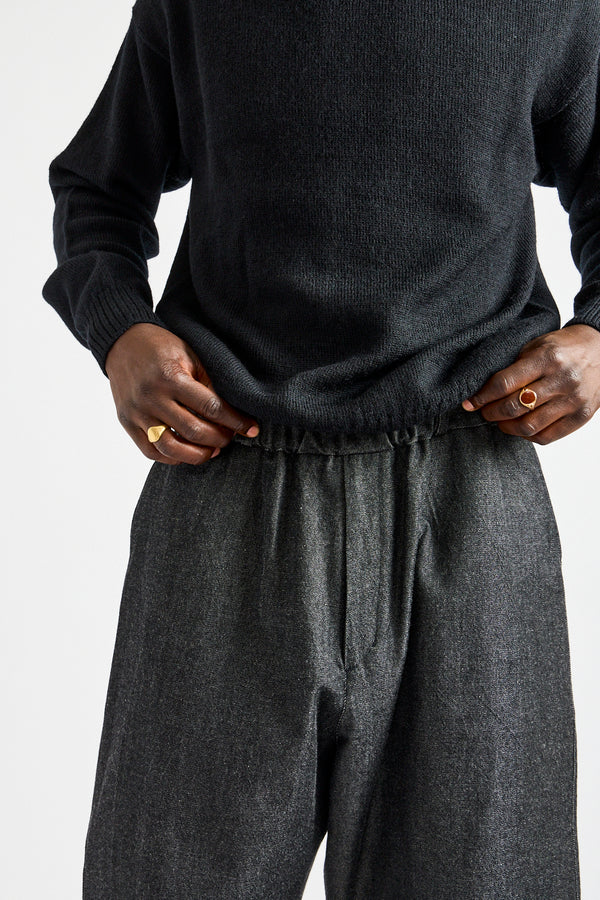 NM Wool OC Twill Pants in Black + White