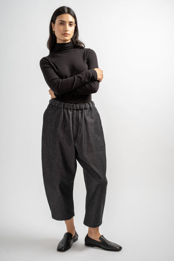 NM Wool OC Twill Pants in Black + White