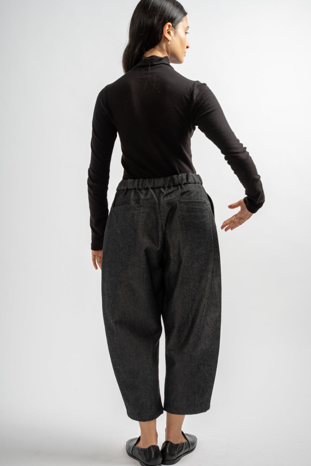 NM Wool OC Twill Pants in Black + White