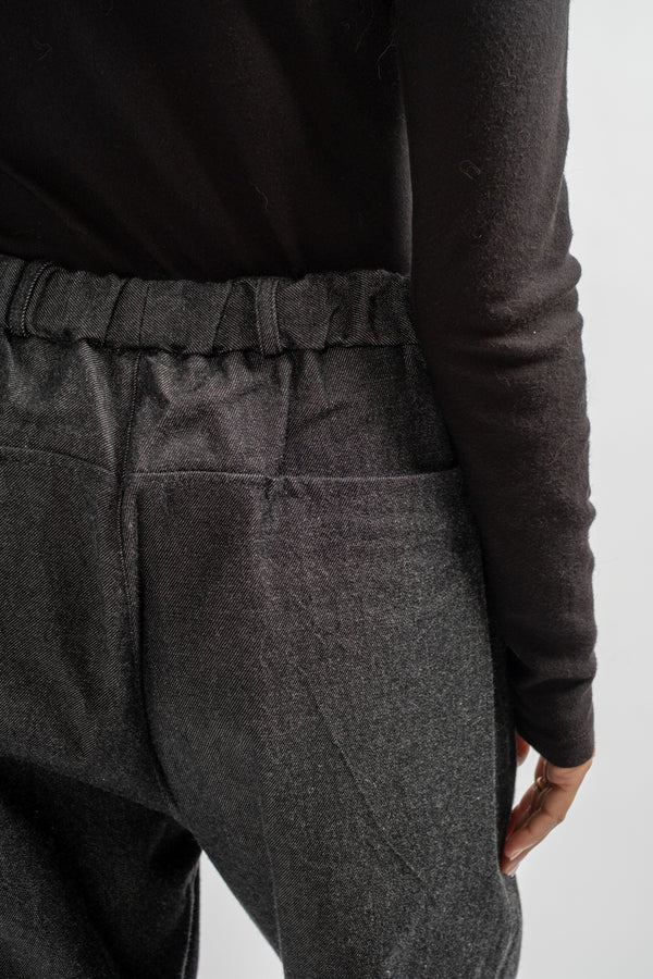 NM Wool OC Twill Pants in Black + White