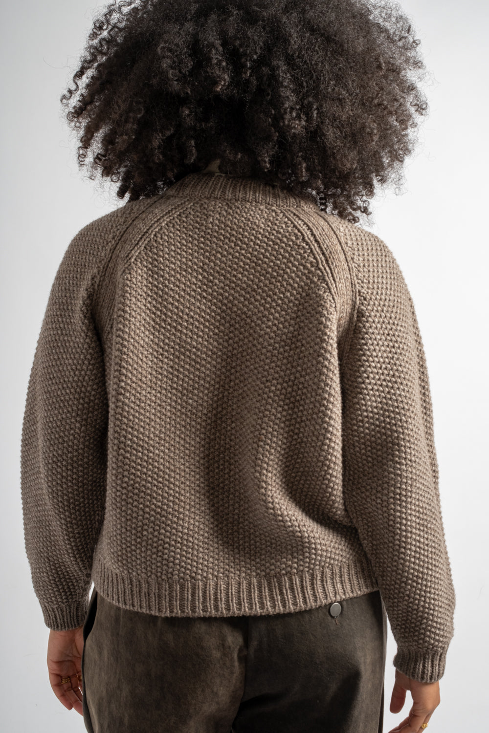 Hand Knitted Wool Naca Jumper in Cub