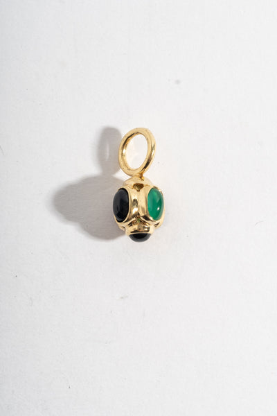 14K Multi Stone Cluster Pendant