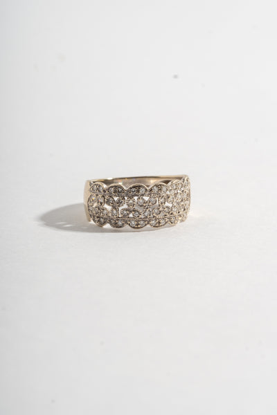 14K White Gold Diamond Lacey Band