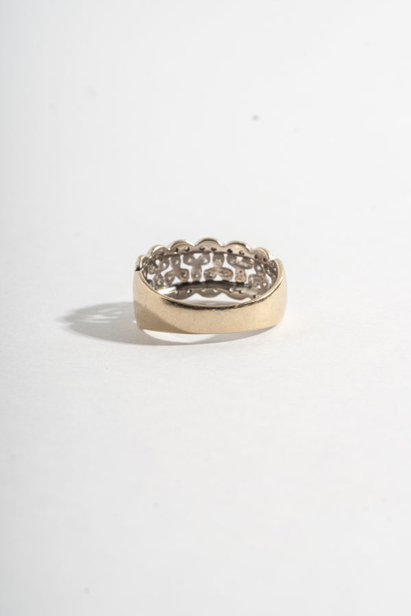 14K White Gold Diamond Lacey Band