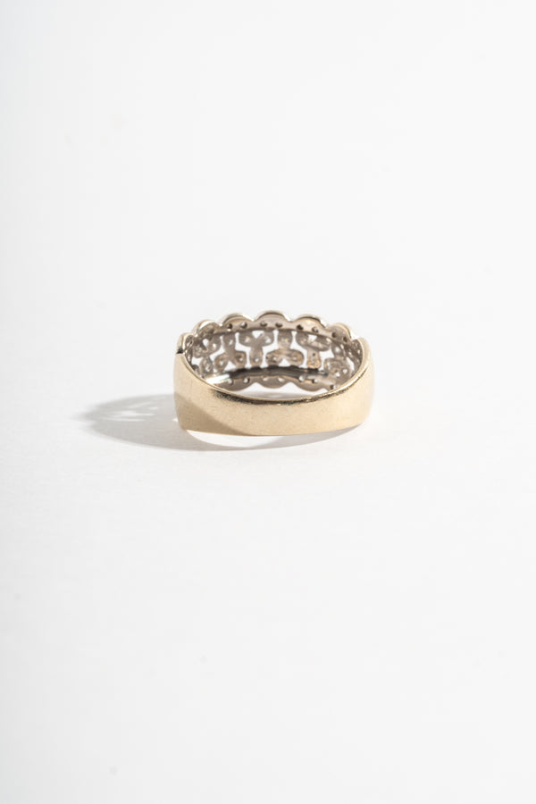 14K White Gold Diamond Lacey Band