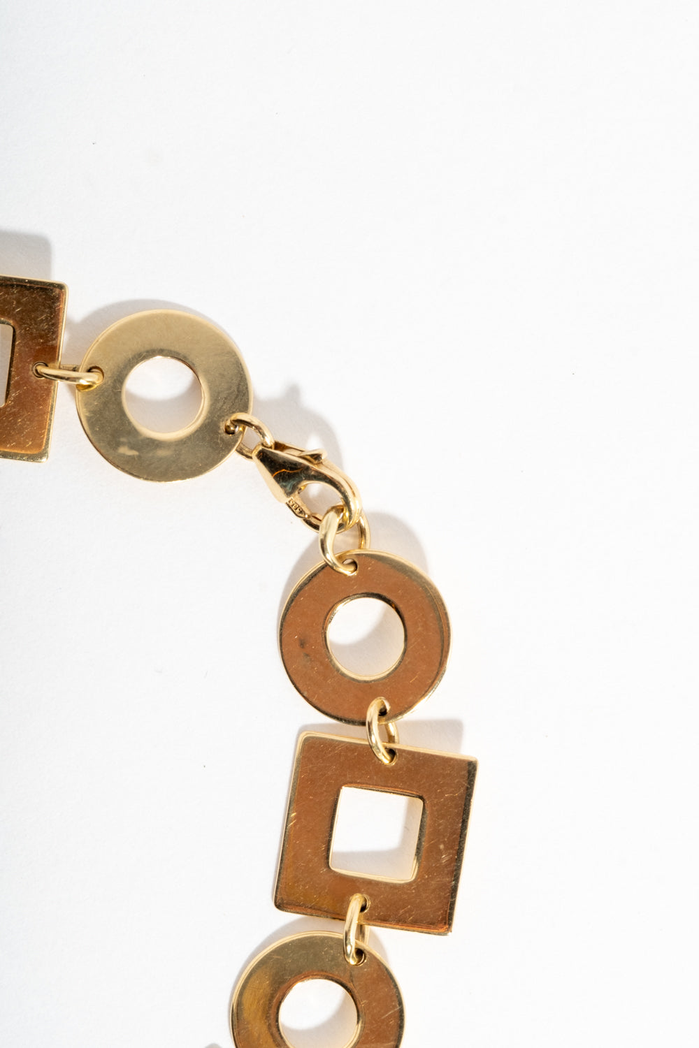 14K Geometric Shapes Bracelet