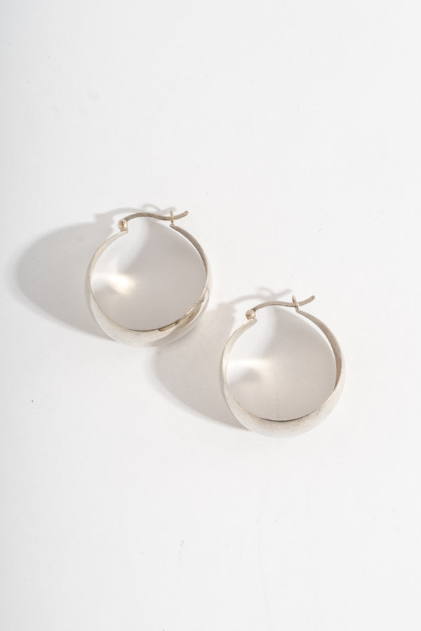 Sterling Wide Boat Hoops