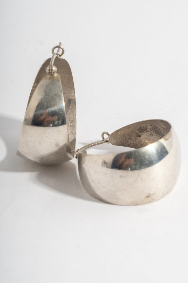 Sterling Wide Boat Hoops