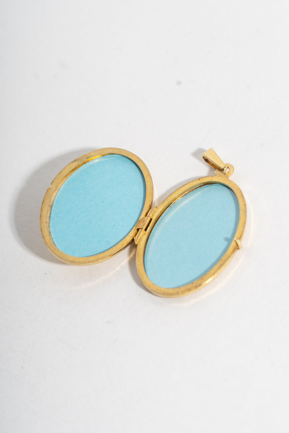 10K 1940's Locket with Lapis Teardrop