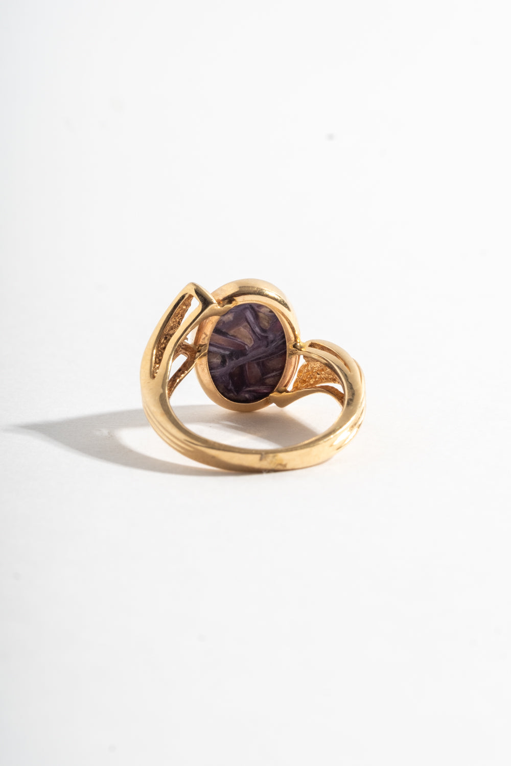 14K Charoite Ring
