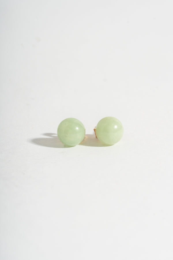 14K Jade Studs