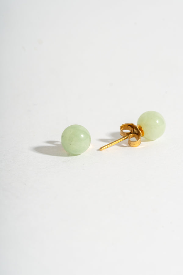 14K Jade Studs