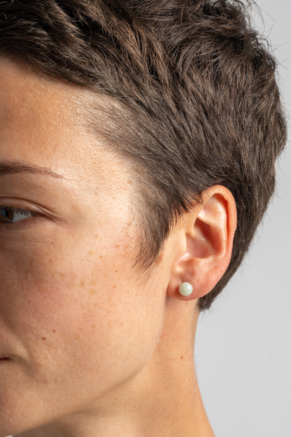 14K Jade Studs