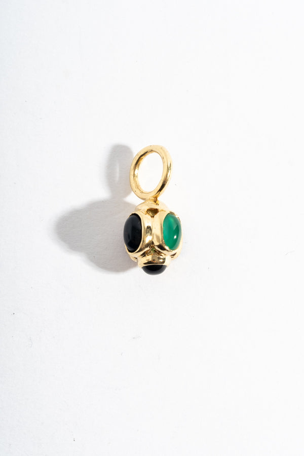 14K Multi Stone Cluster Pendant
