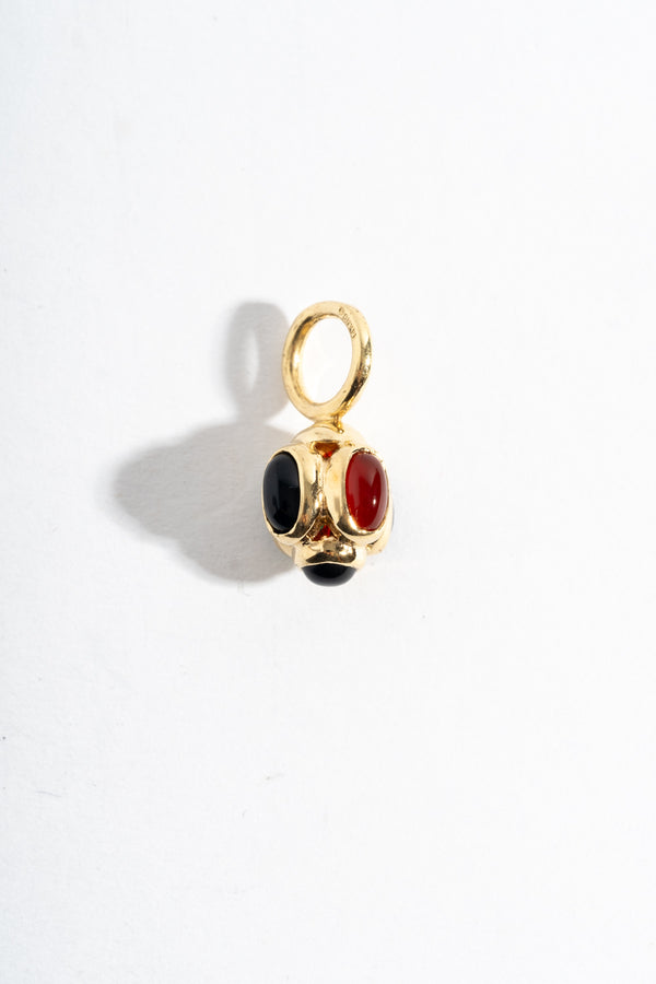 14K Multi Stone Cluster Pendant