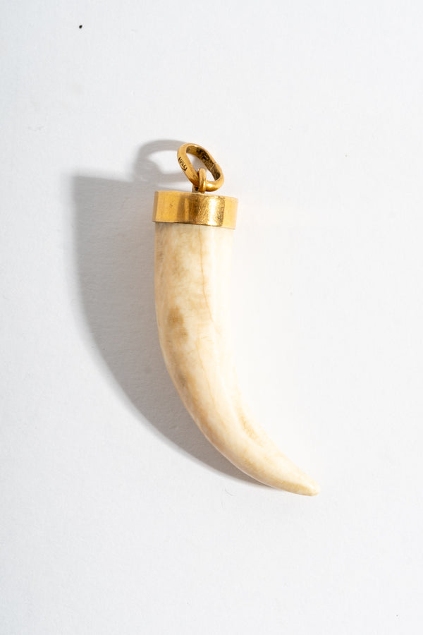 18K Boar Tusk Pendant