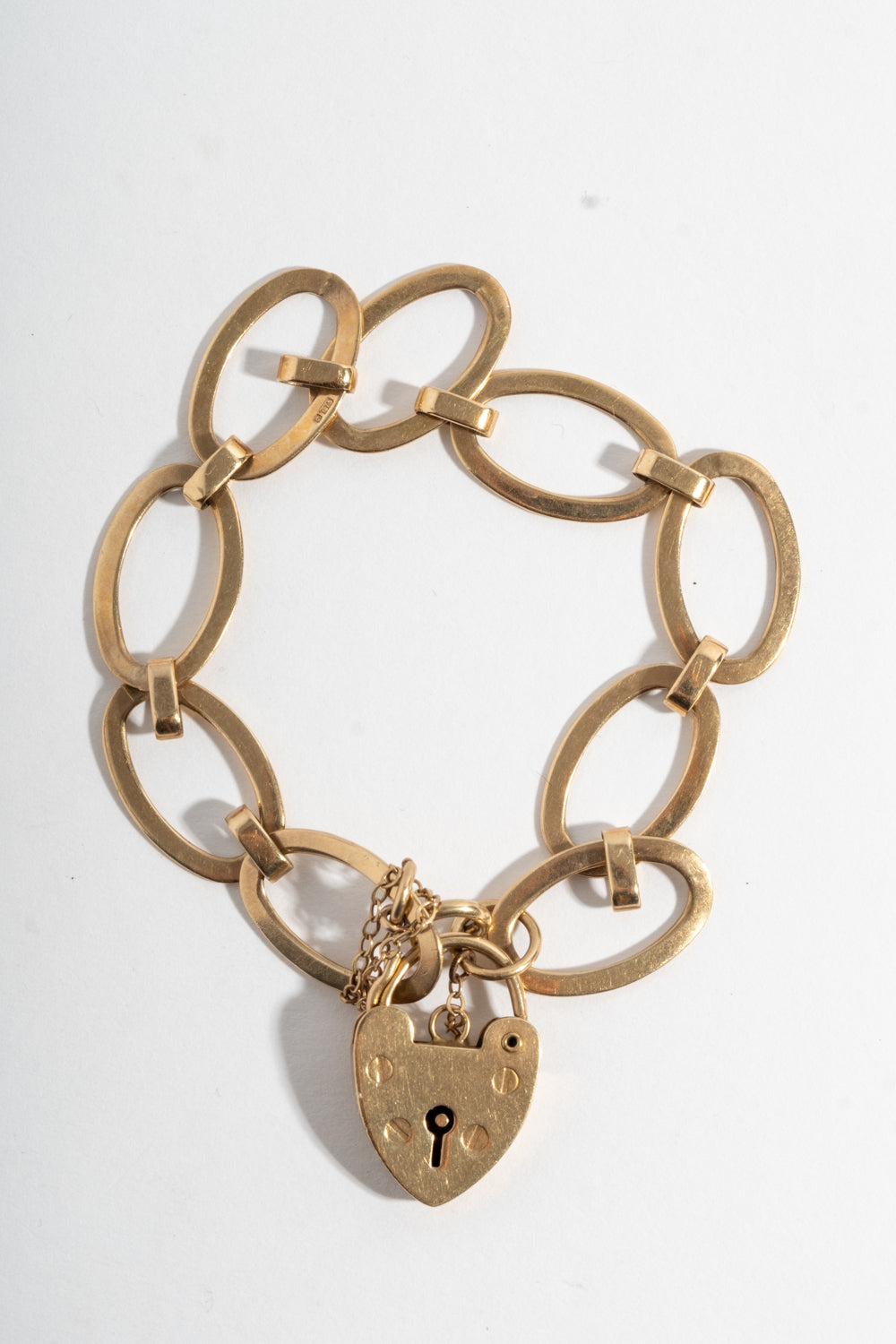 9K English Suffragette Lock Bracelet