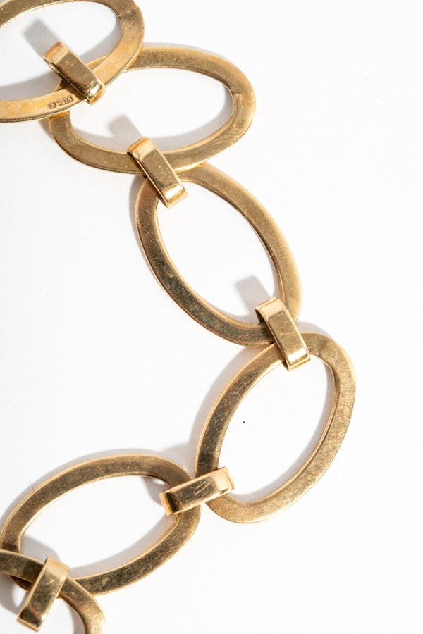 9K English Suffragette Lock Bracelet