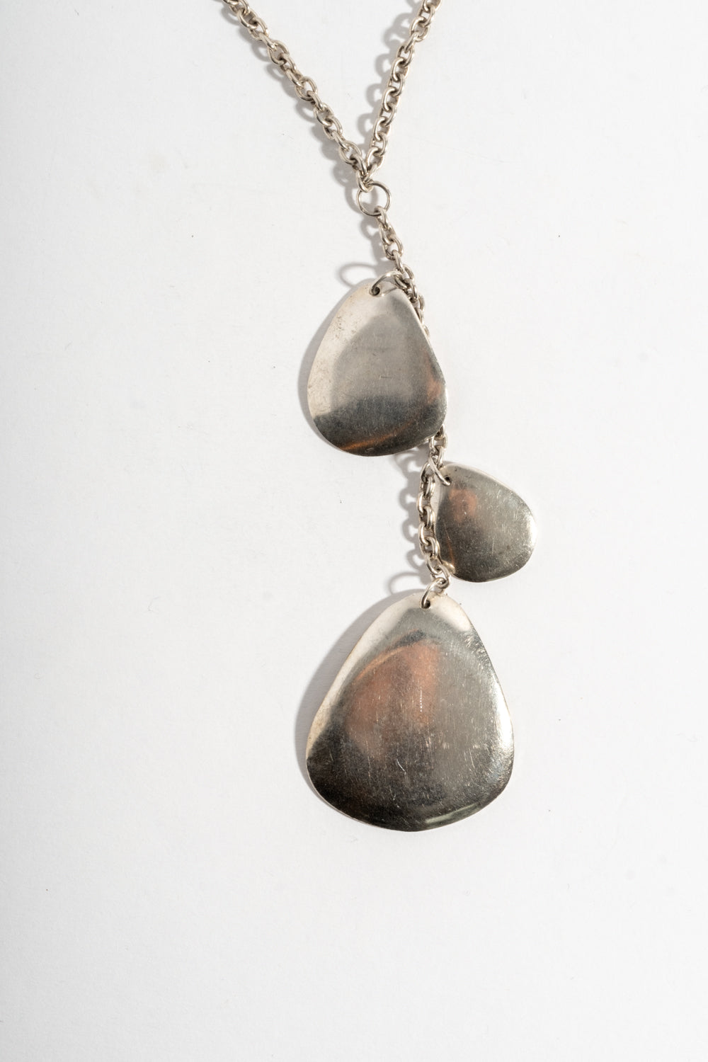 Sterling Mid Century Petal Necklace