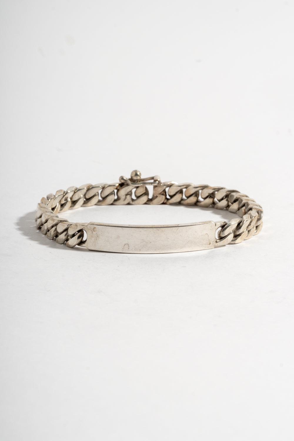 Sterling Curb Chain ID Bracelet 2