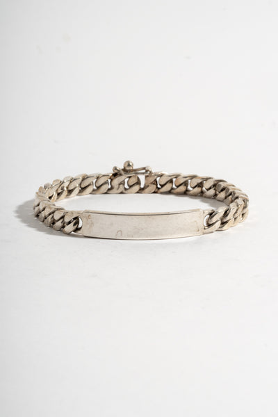 Sterling Curb Chain ID Bracelet 2