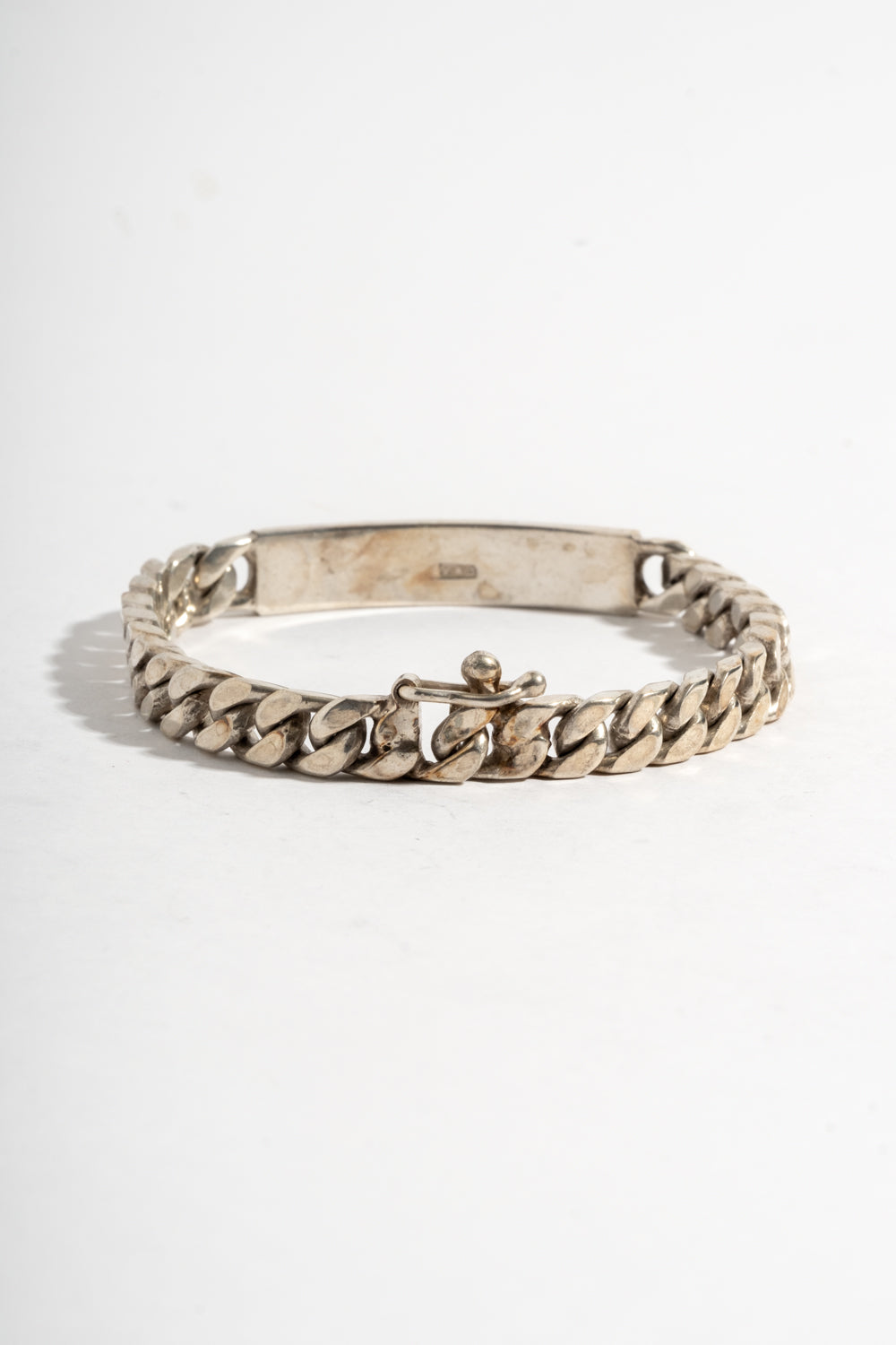 Sterling Curb Chain ID Bracelet 2