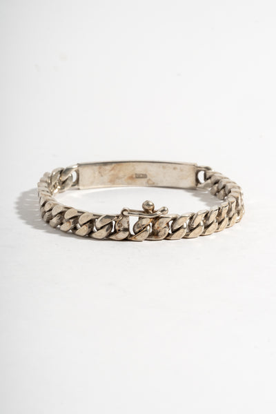 Sterling Curb Chain ID Bracelet 2