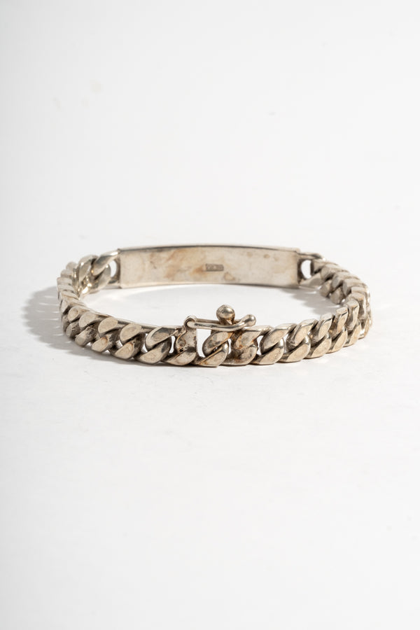 Sterling Curb Chain ID Bracelet 2