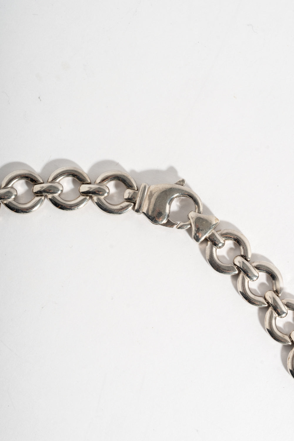 Sterling Circle Link Chain Necklace