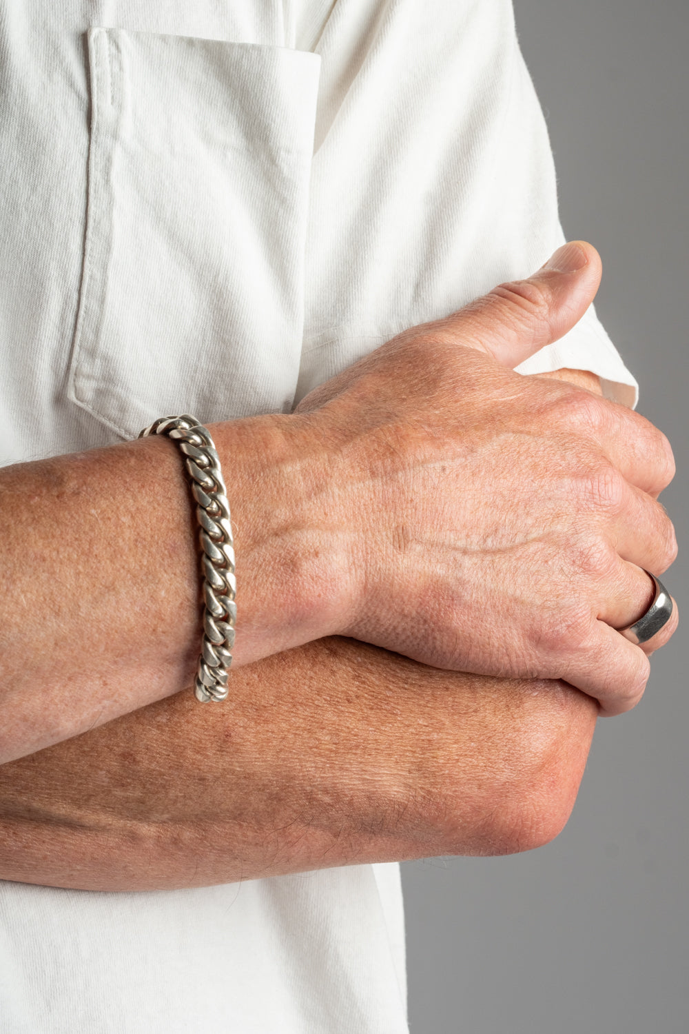 Sterling Compact Chain Bracelet