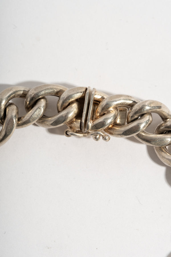 Sterling Curb Chain Bracelet