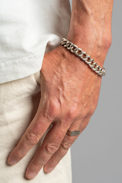 Sterling Curb Chain Bracelet