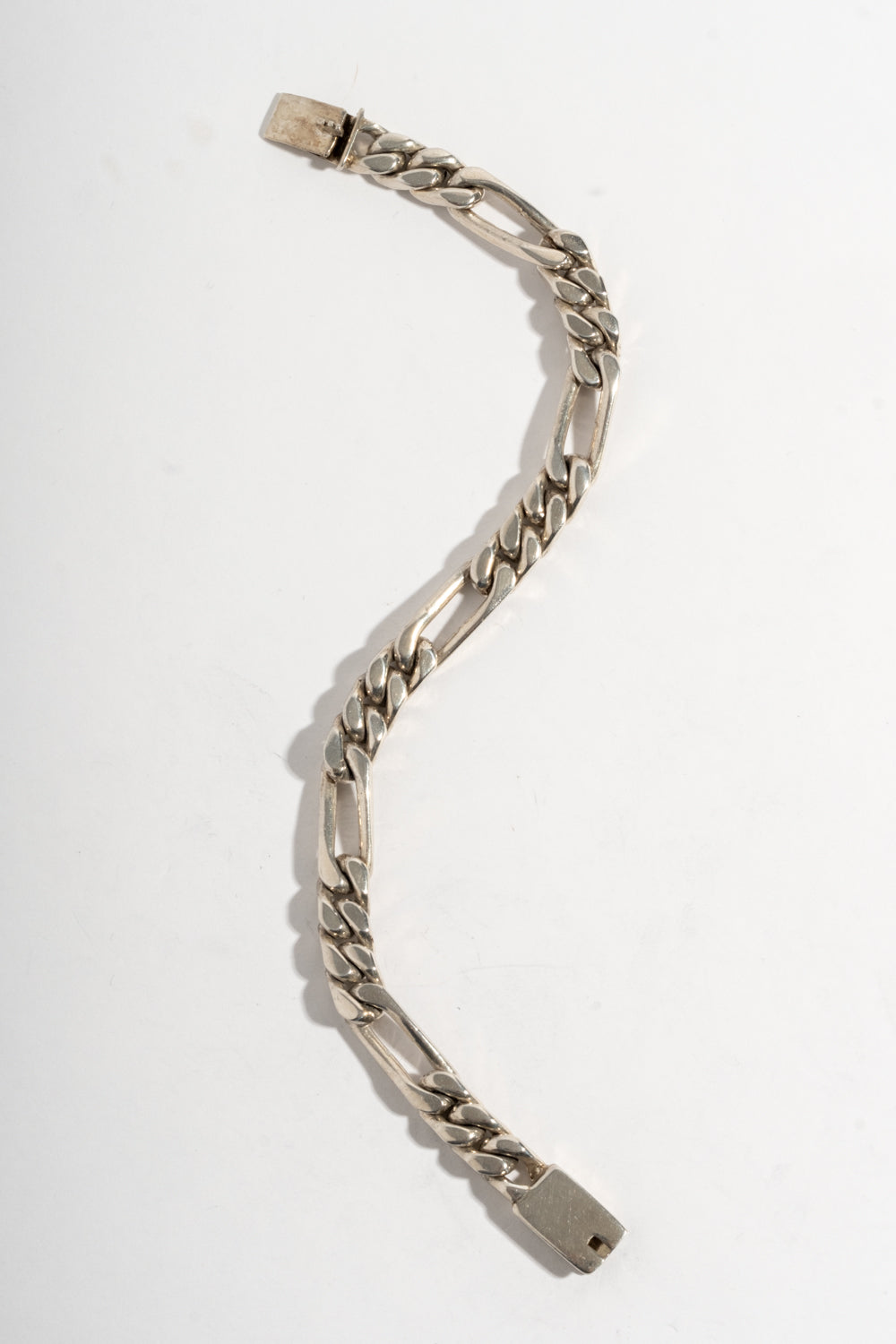 Sterling Figaro Chain Bracelet 2