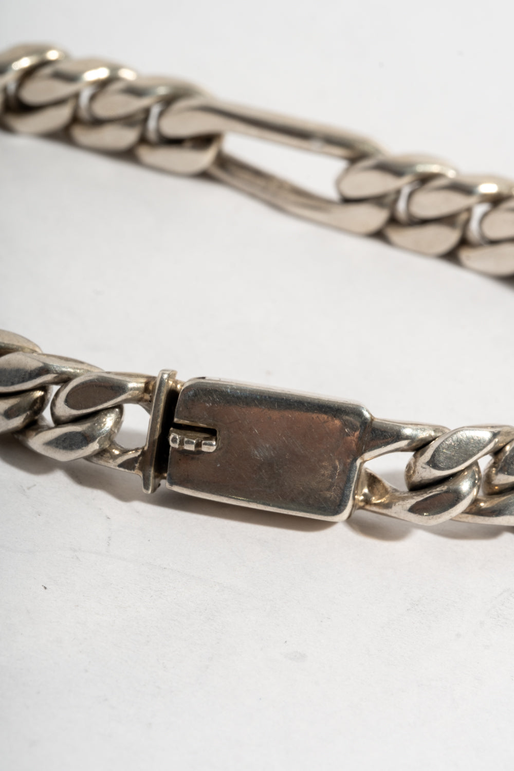 Sterling Figaro Chain Bracelet 2