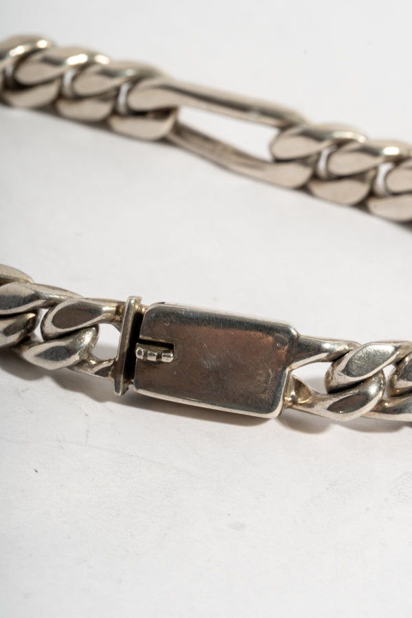 Sterling Figaro Chain Bracelet 2