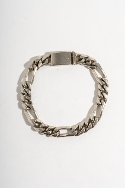 Sterling Figaro Chain Bracelet 3