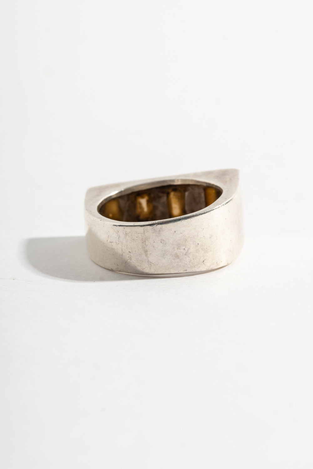 Sterling Modern MOP Inlay Ring