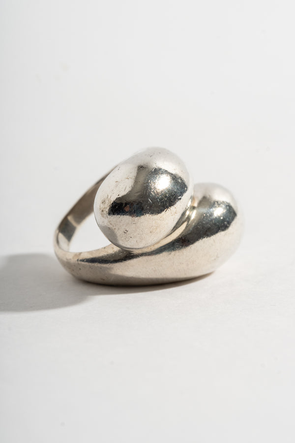 Sterling Modern Overlap Ring