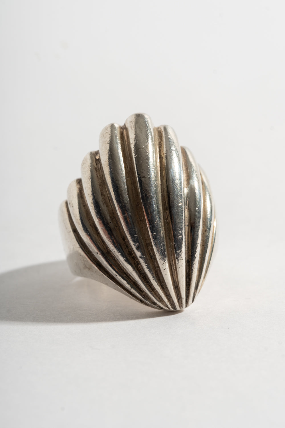 Sterling Modern Shell Ring